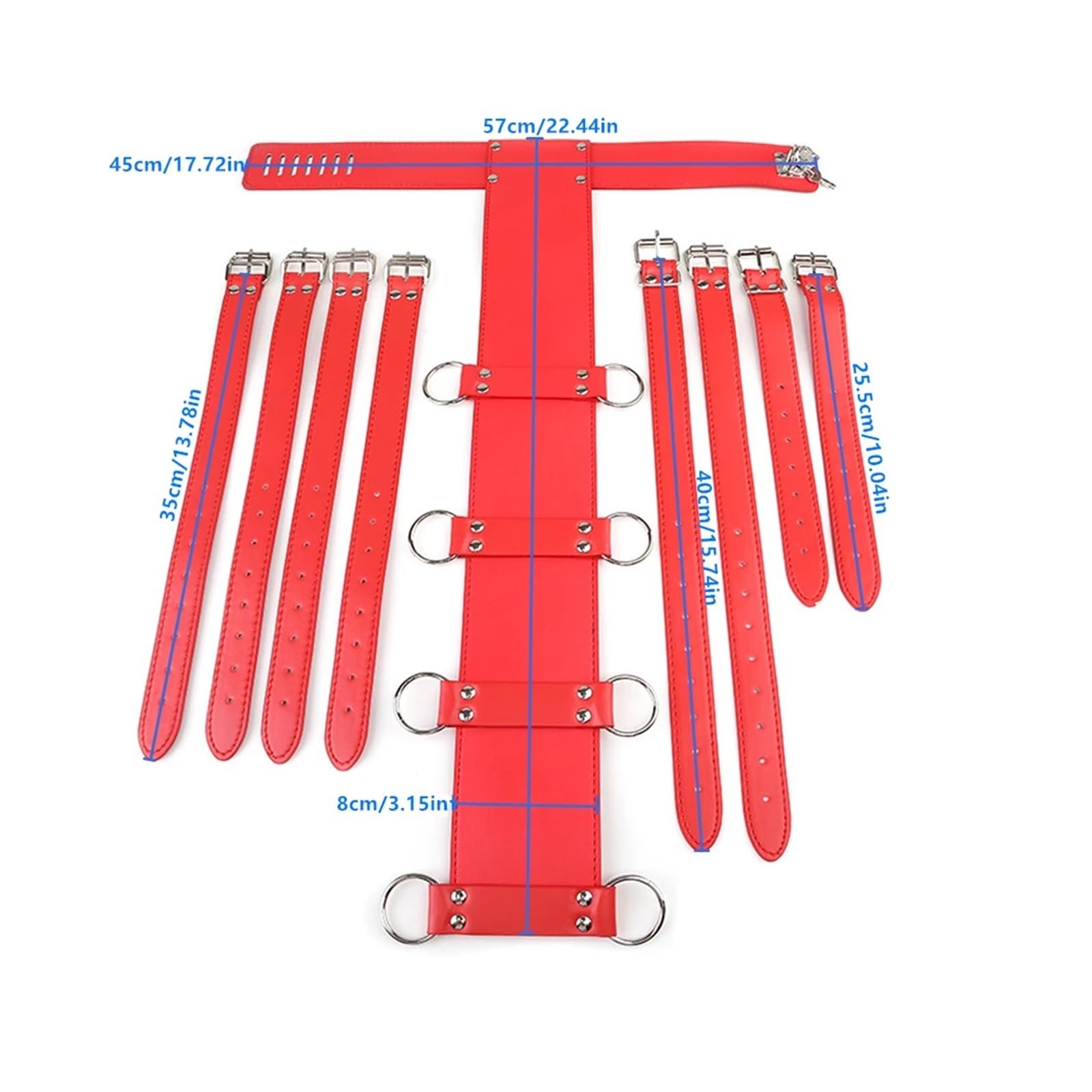 Derrière le dos BDSM Bondage contraintes esclave brassard fétiche harnais sexe ceinture produits for adultes SM jeux(Black)