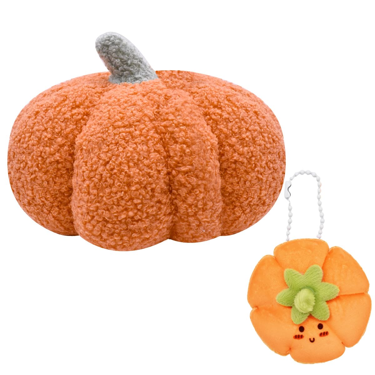 HTGWCG Soft Pumpkin Decoration, Autumn/Halloween Decorations, Halloween Pumpkin Decor, Plush Pum-pkin Cushion