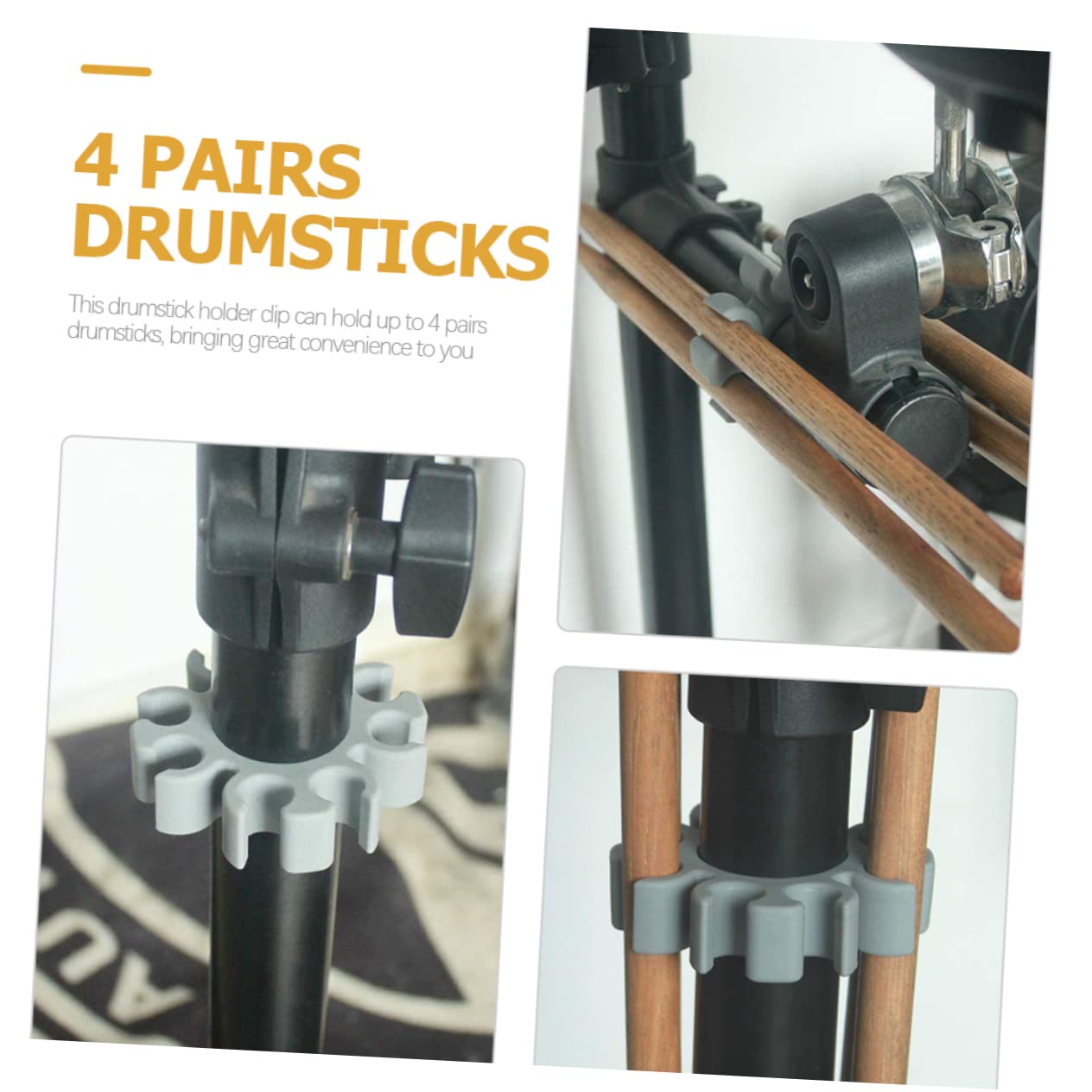 TOYANDONA 5stücke Drumstick Clip Tragbarer Aufbewahrungsständer Für Schlagzeugstöcke Leicht Und Platzsparend Für Zuhause Oder Unterwegs Langlebig Und Stabil Für Musikliebhaber