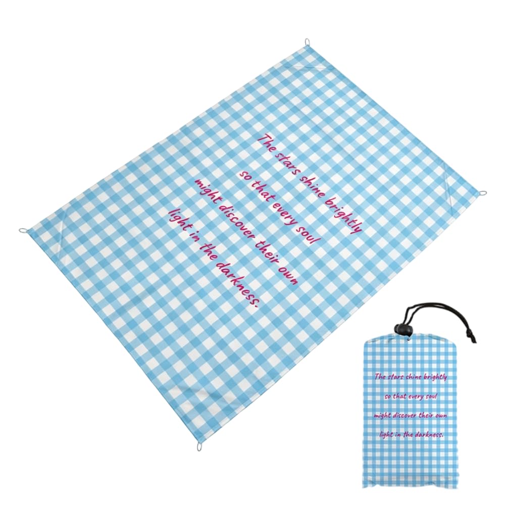 Portable Beach Blanket, Compact Camping Trap Lightweight Outdoor Mat for Camping Hiking Travel
