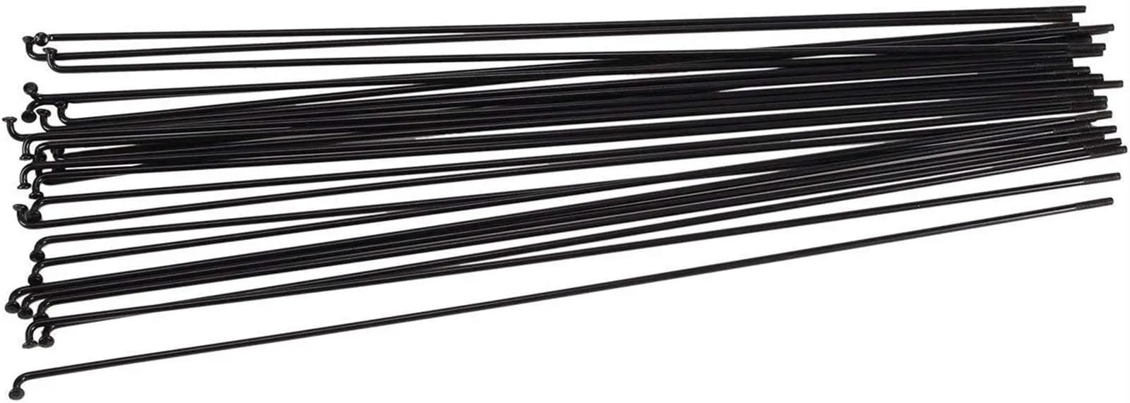 Fahrradspeichen 36 Stück 14G/14K J Bend Fahrrad-Stahlspeichen, Schwarze Farbe. Bitte wählen Sie 80–300 mm(172mm)