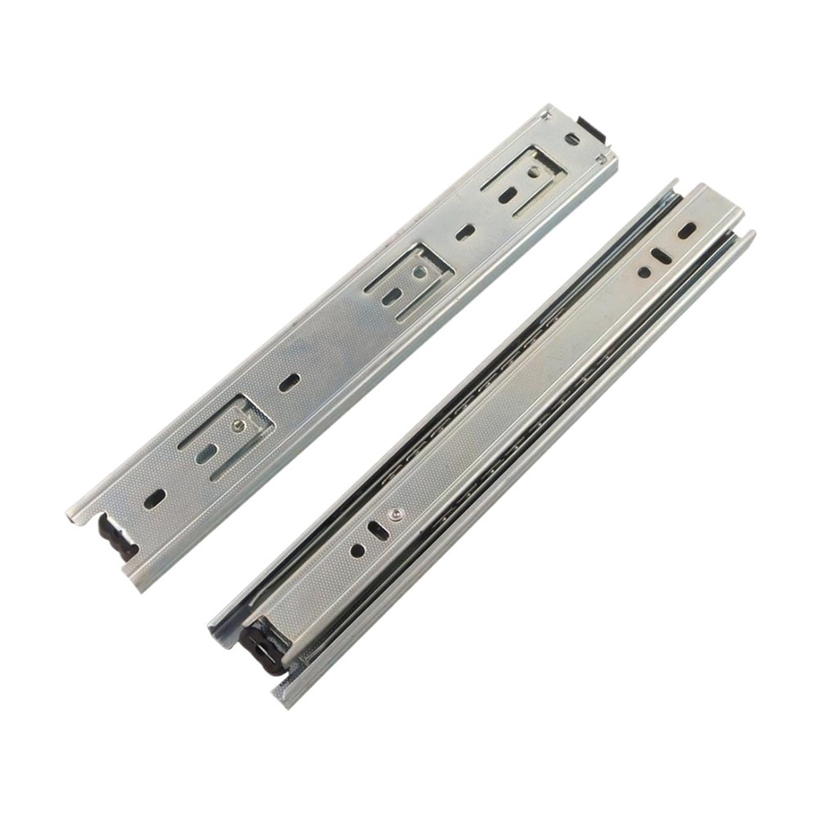 Rail coulissant télescopique pliable contre tiroir bloqué x2