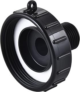 IBC Tote Adapter, Food Grade IBC Drain Adapter, 2.44” Fine Thread × 3/4” Male GHT for Connect IBC Tote to Garden Hose