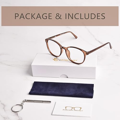 Miniatura 8 de OPTOFENDY Lentes de luz azul para mujer, TR90, con bloqueo de luz azul, alivian la fatiga ocular y anti rayos UV400