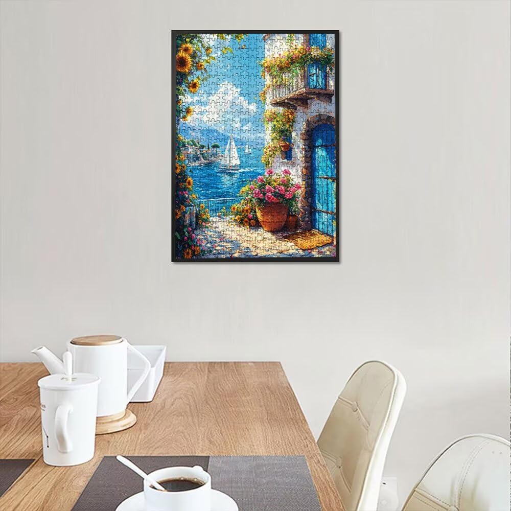 Puzzle wieś świeca 2000 sztuk, puzzle dla dorosłych, łamigłówki, wyzwanie dekoracja puzzli, rozrywka gra edukacyjna dla całej rodziny, na prezent dekoracja DX0YL7-228