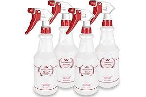 16oz Plastic Spray Bottle for Cleaning Solutions - Durable, Leak-Proof, Adjustable Nozzle
