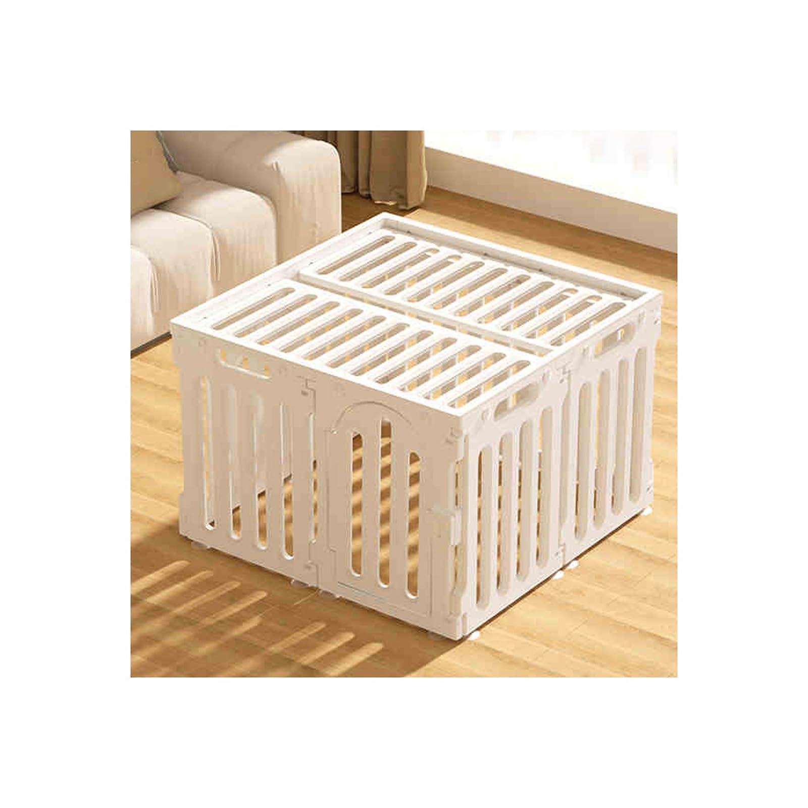 Parc pliable robuste pour chiots et petits animaux avec porte d'accès