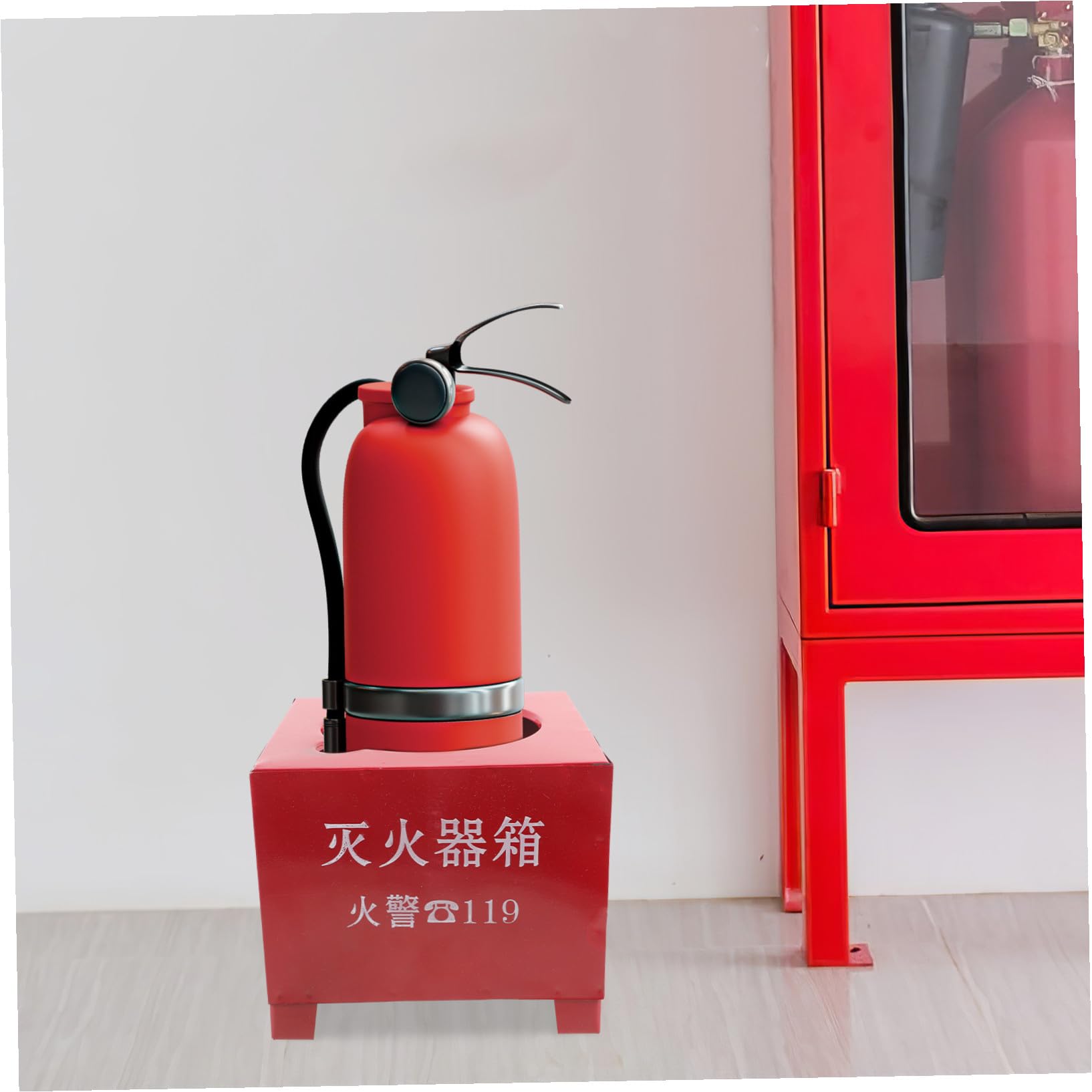 VALICLUD Soporte para Seguridad Rojo para Extintor Hierro en Incendios y 2-4kg Base Resistente Diseño Práctico Adecuado Hogar y Oficina