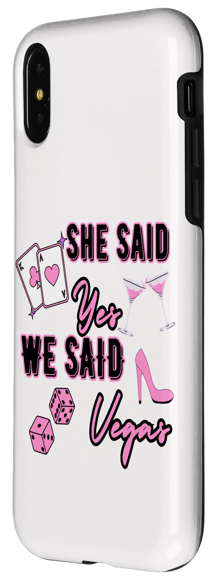 iPhone X/XS Funny Bridal Shower Girls Trip Las Vegas Bachelorette Party Case - Image 2