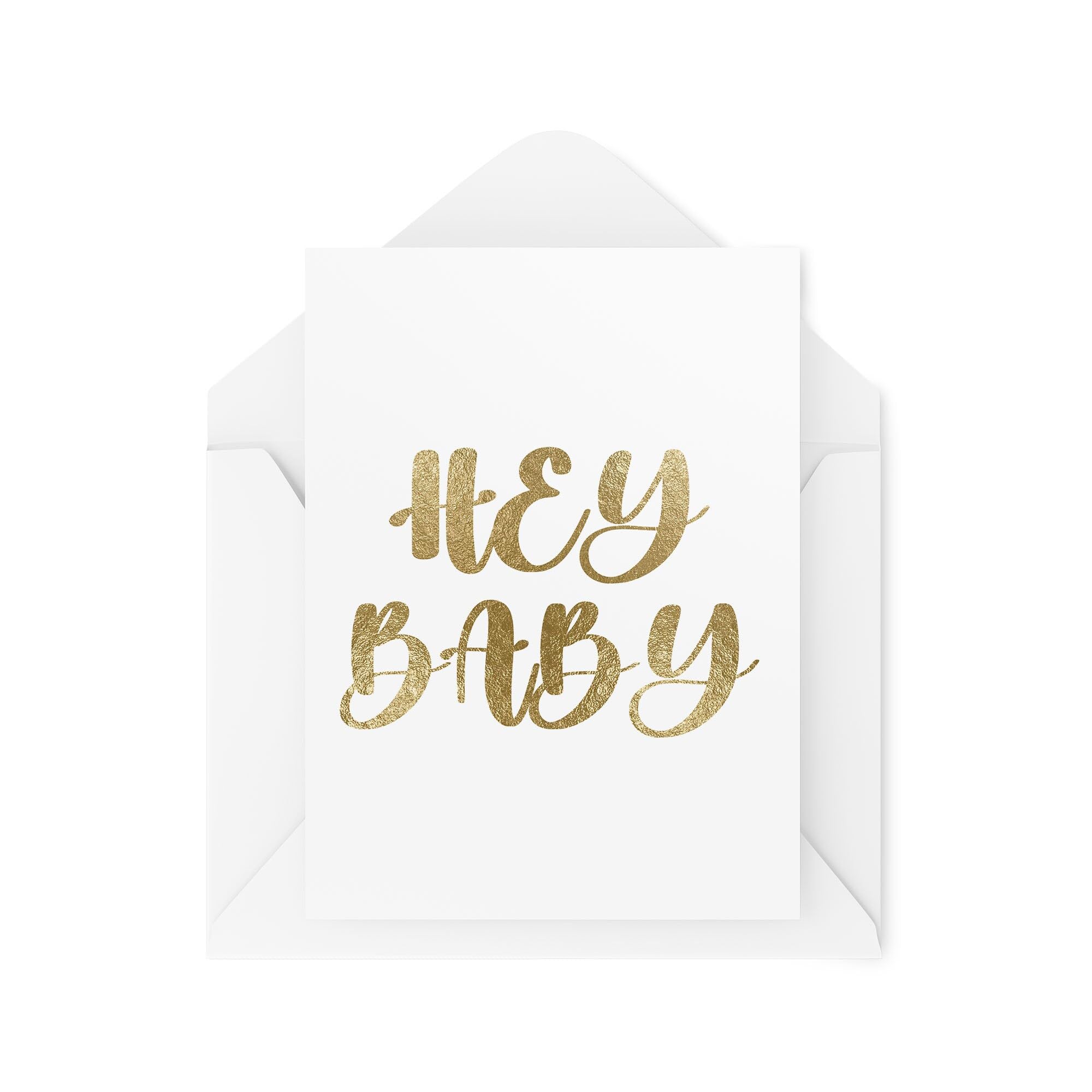 New Baby Cards - Hey Baby - Pregnancy Cards - Welcome to the World Card - Congratulations Cards - New Mum and Dad - CBH1816