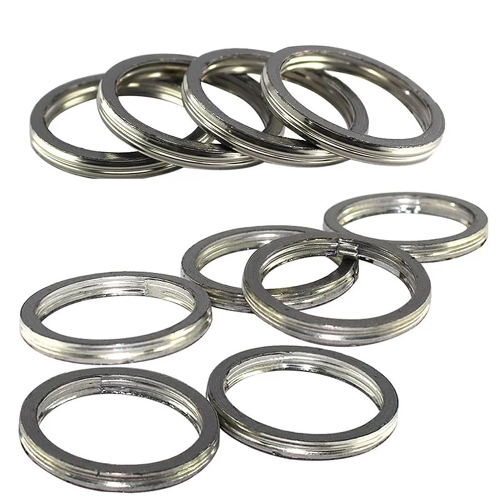 Guarnizione del collettore del tubo di scarico del silenziatore del motore da 46 mm for AN650 2003-2018 TU250X 2009-2019 SFV650 2009(10pcs)