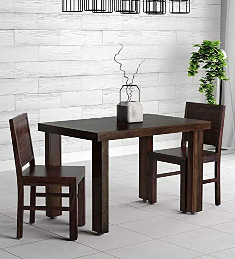 RAAZWOOD Wood Dining Table 2 Seater Set with Chairs Sets Dining Table