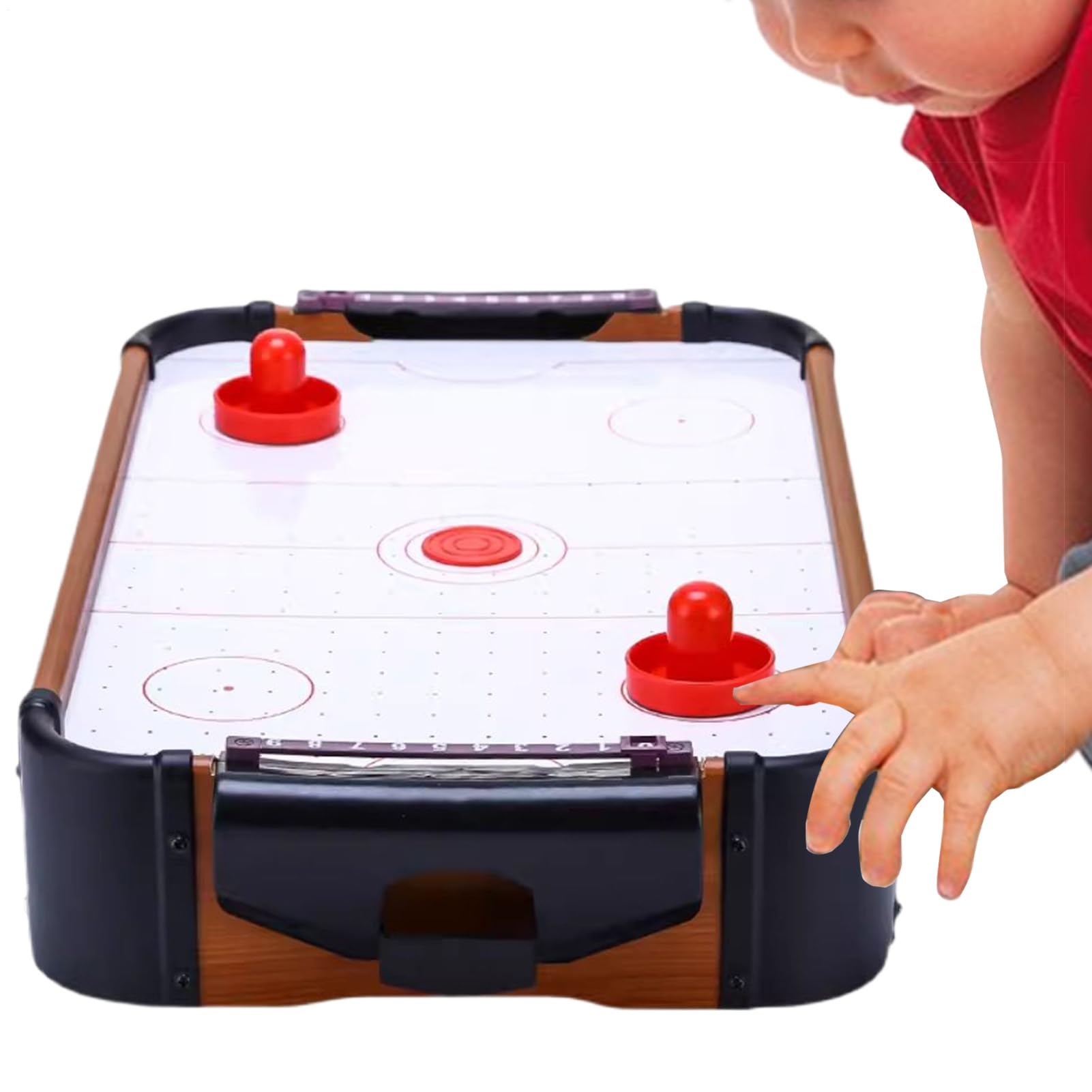 Table De Air Hockey Compact En Bois | Table D'Arcade Air Hockey Pour Pour Fête D Anniversaire De Noël Et Du Nouvel An Pour Adolescents