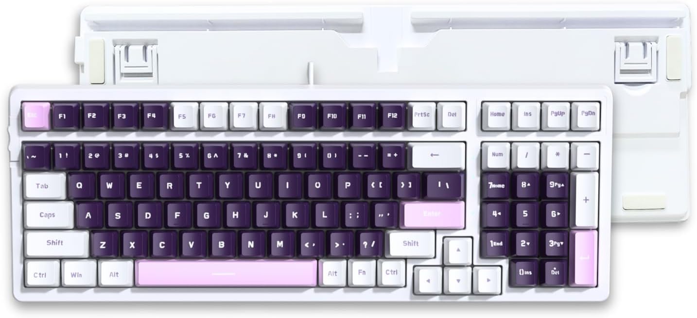 Basaltech 100-Key Mechanical Gaming Keyboard,Brown Switches Keyboards,RGB Backlit,98% Wired Keyboard for Game&Office Basaltech 100-Key Mechanical Gaming Keyboard,Brown Switches Keyboards,RGB Backlit,98% Wired Keyboard for Game&Office