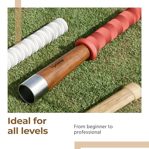 Image of Lifelong Grip Cone for Cricket Bats - Pack of 1 | Ergonomic Wooden Grip | Universal Fit for All Standard Bat Sizes | Easy to Use Grip Application Tool | Comfortable Handle