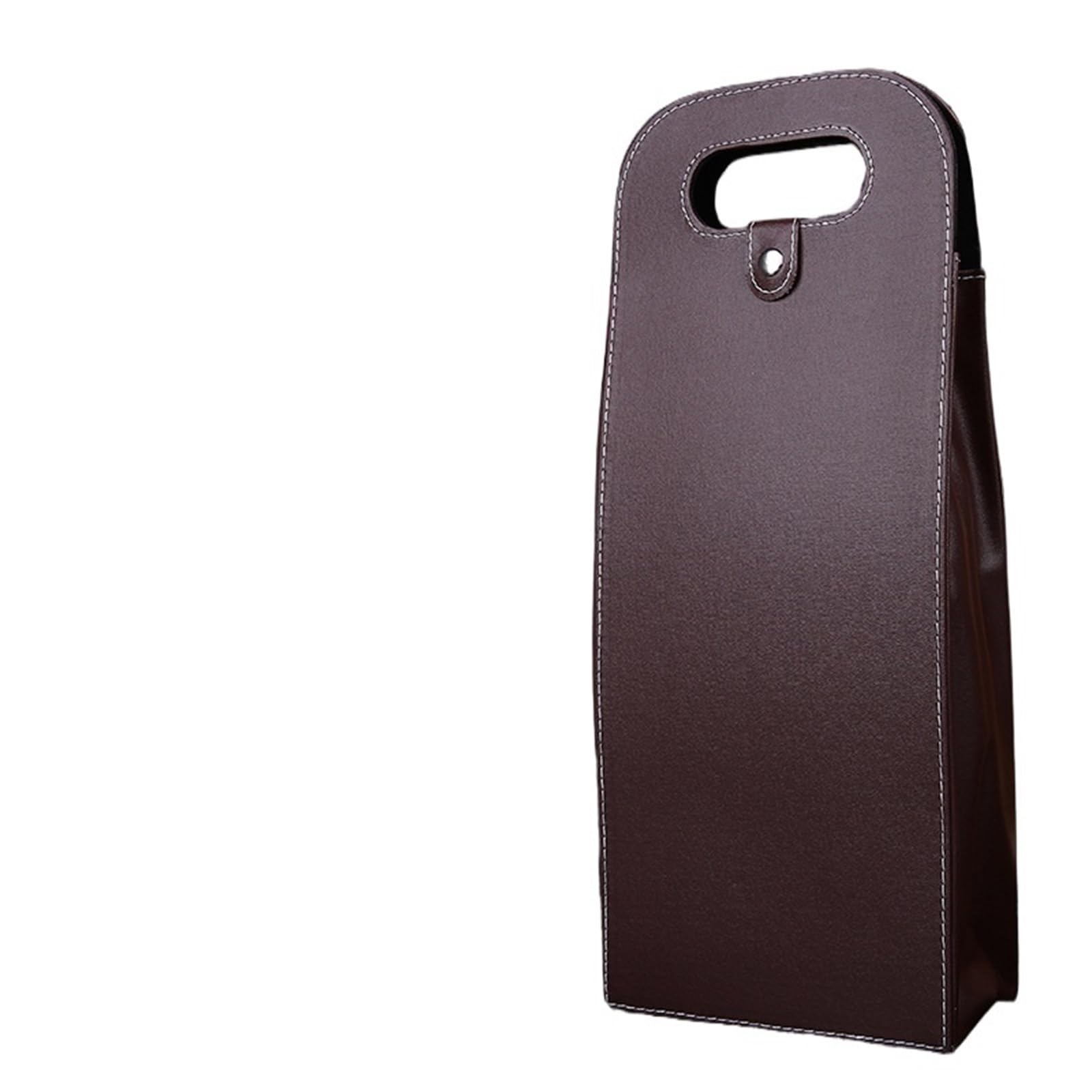 Geschenkverpackung für Flaschen, Weinflaschentaschen mit Griff, mehrfarbig(2plain Brown)