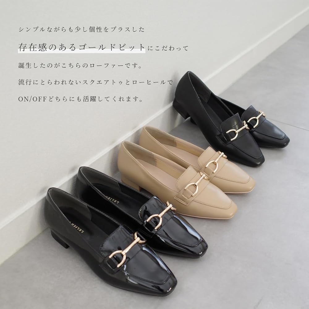 オソイローファーパンプスMARGOT ゴールド金具