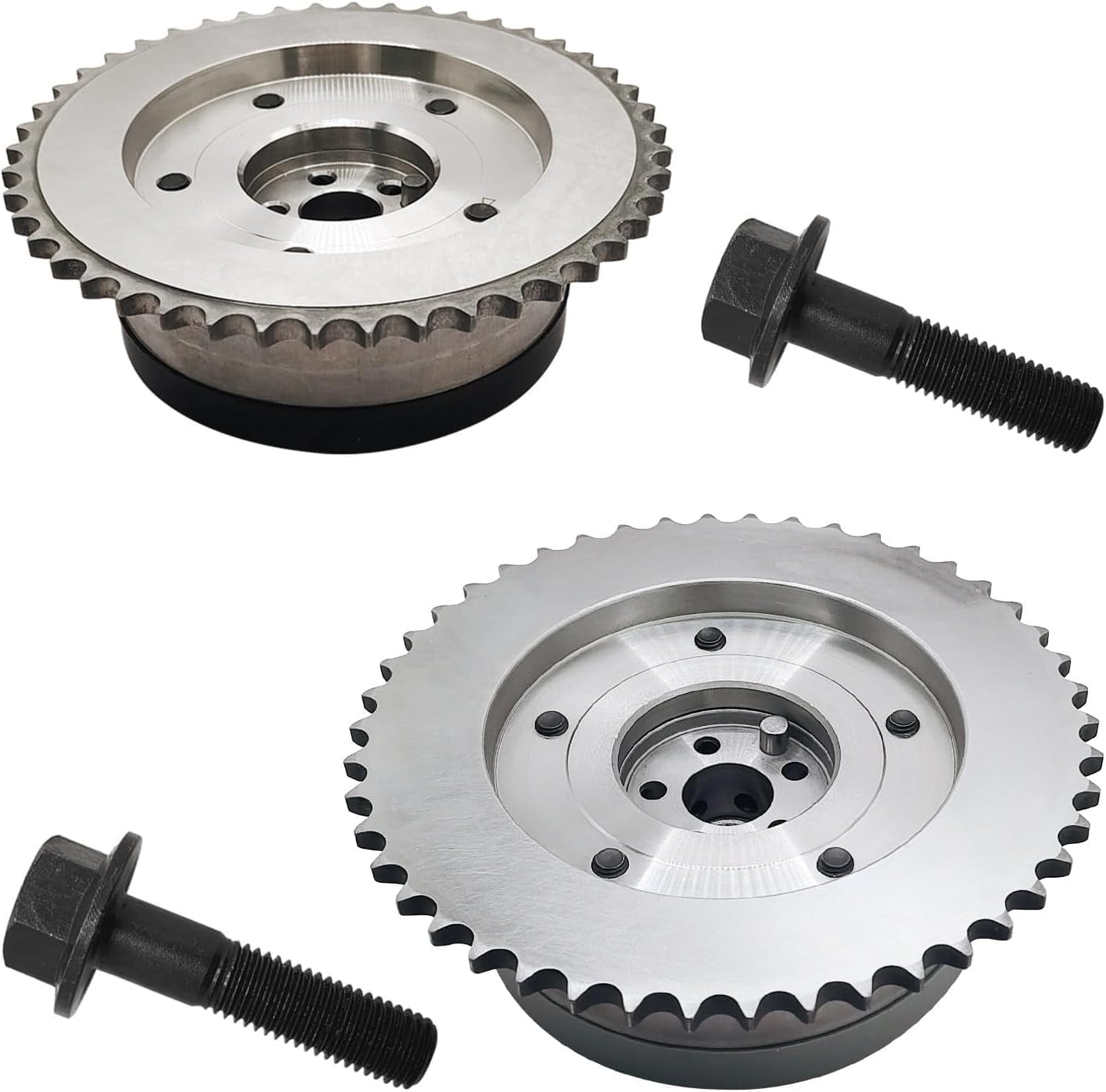 2Pcs Engine Intake & Exhaust Variable Timing Sprocket Camshaft Gear for Buick Lacrosse Regal Verano, Chevy Captiva Cobalt Equinox HHR Impala Malibu, GMC Terrain, Pontiac G5 | 12578516 917-270 917-254