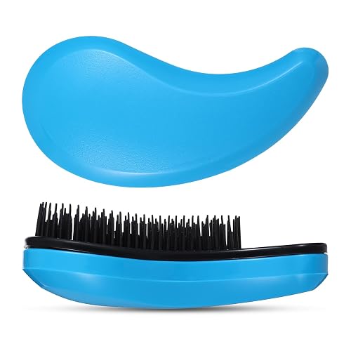 Small Dog Brushes for Grooming, Portable Yorkie Brush, Blue |