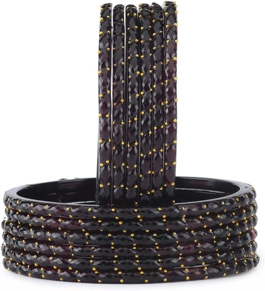 Rain Drop Glass Bangles Set For Women And Girls Pack of 12(Size 2.10 And 2.12 Avaiables)