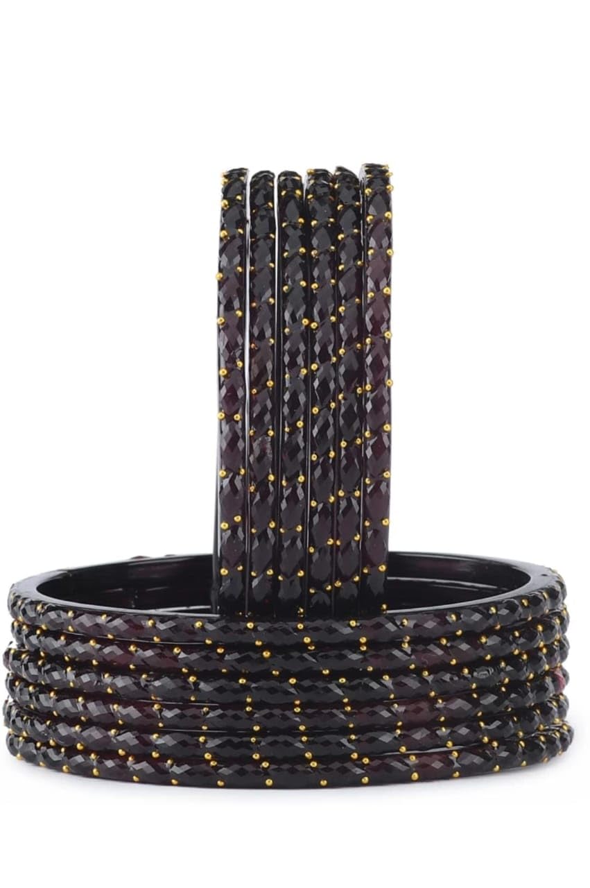 Rain Drop Glass Bangles Set For Women And Girls Pack of 12(Size 2.10 And 2.12 Avaiables)