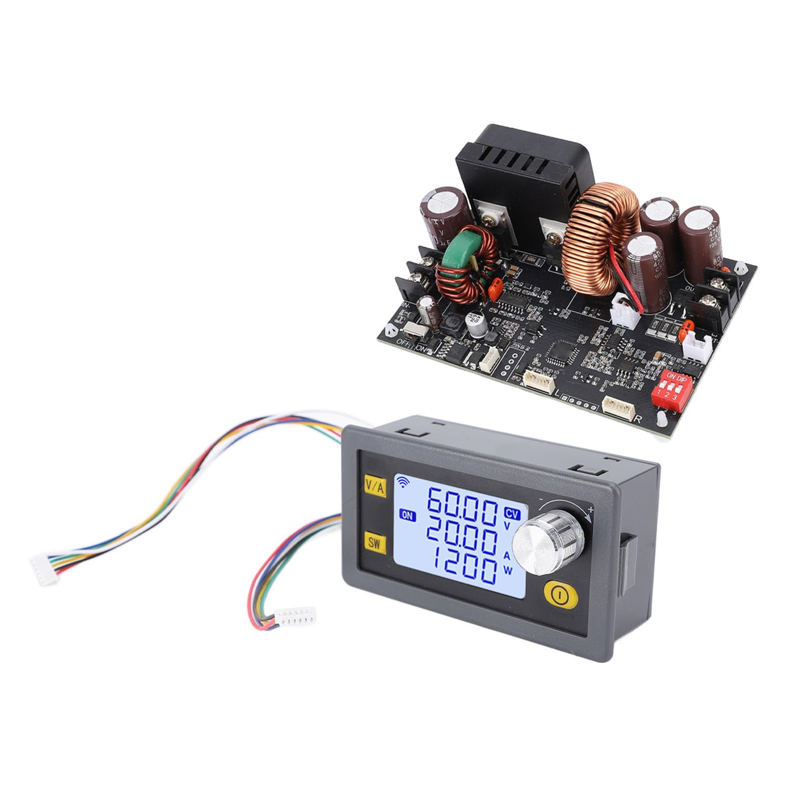 Marhynchus Zasilacz CNC z regulacją Napięcia Stałego XY6020L 20A 1200W z Ekranem LCD i Wentylatorem Chłodzącym do Laboratorium Elektronicznego i zastosowań Przemysłowych