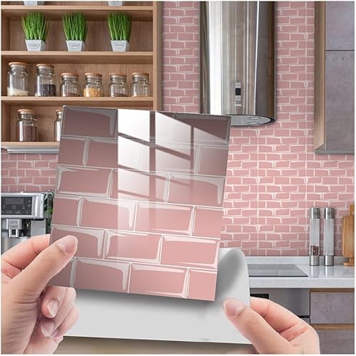 Miniatura 1 de Peel and Stick Tile Stickers 3D Mosaic Tile Stickers Kitchen Bathroom Tile Wall Art Decals Home DecorationSuitable Camper, Countertop, Ceramic Tile