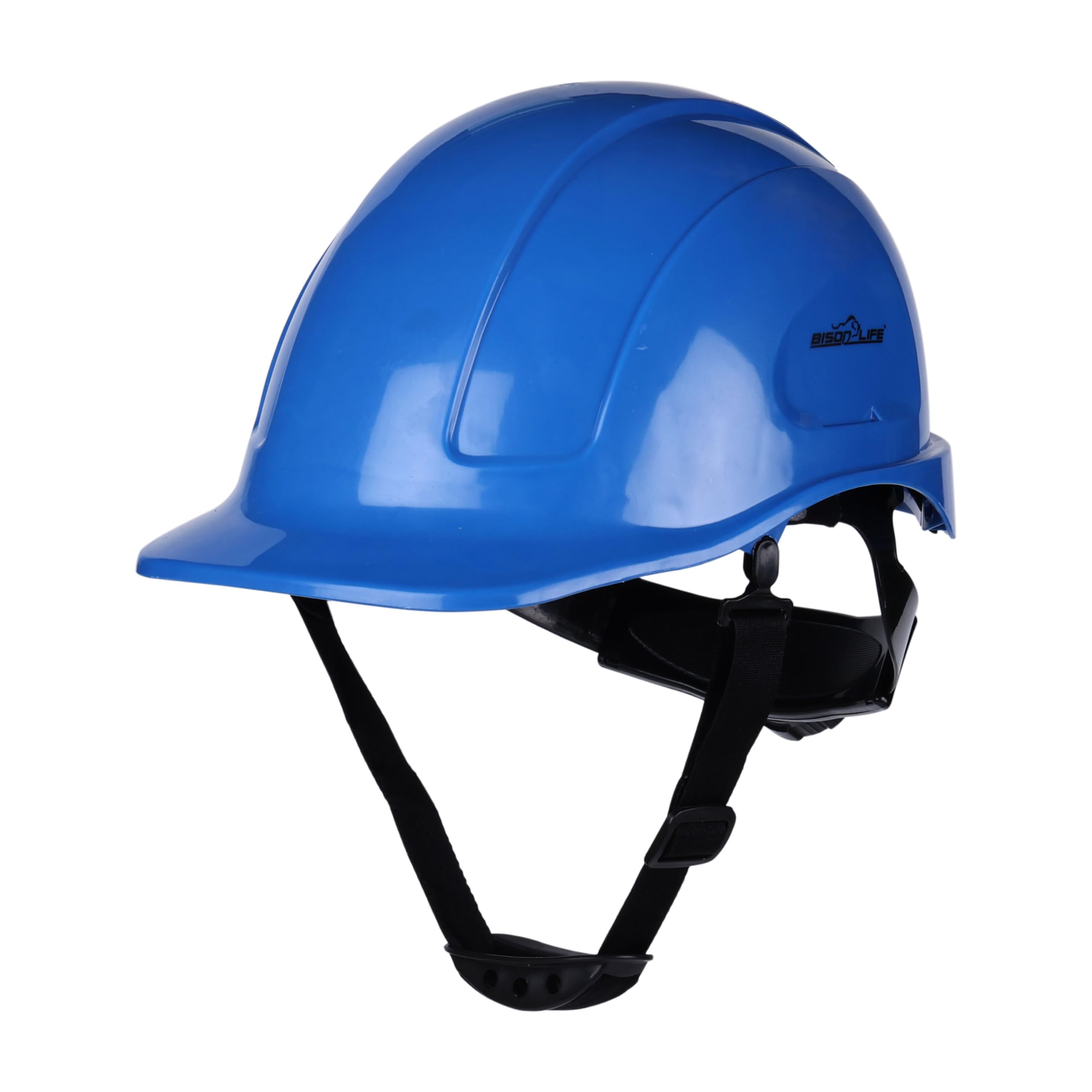 Bison Life TorShell - Casco di sicurezza in ABS, con imbracatura in nylon e cricchetto, protezione leggera per la testa, per costruzione, estrazione mineraria e manutenzione