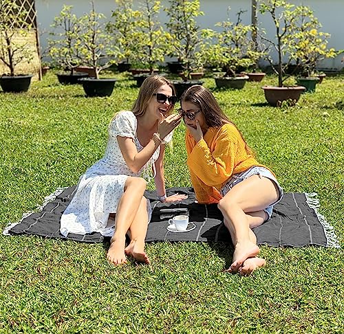 Utopia Towels 2er-Pack Hamamtuch Strandtuch Groß 100x180 cm Saunatuch aus 100% Baumwolle saugfähige und leichte türkische Strandtücher und… – Ansicht 4