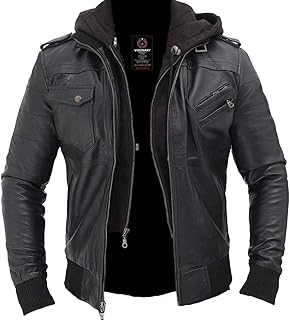 Visionary Modish Men's Fashion Real leather jacket- Genuine Lambskin leather jacket Biker Style-VM19217211