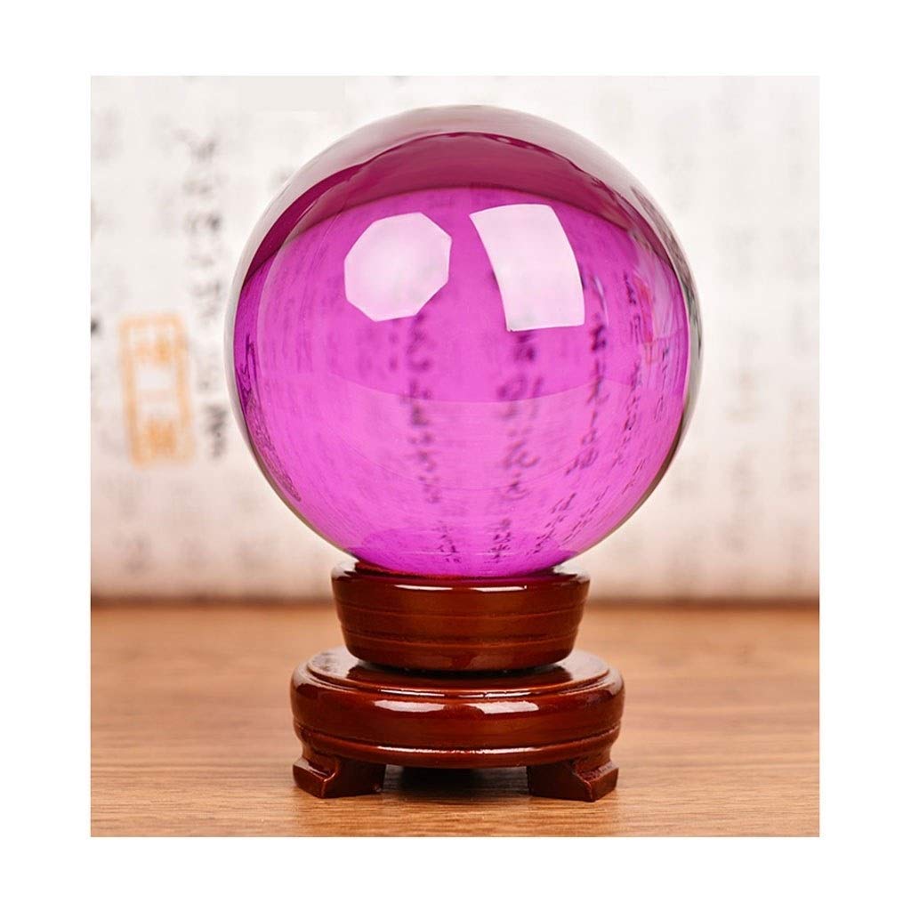 Boule de cristal en verre transparent de haute pureté ésotérique