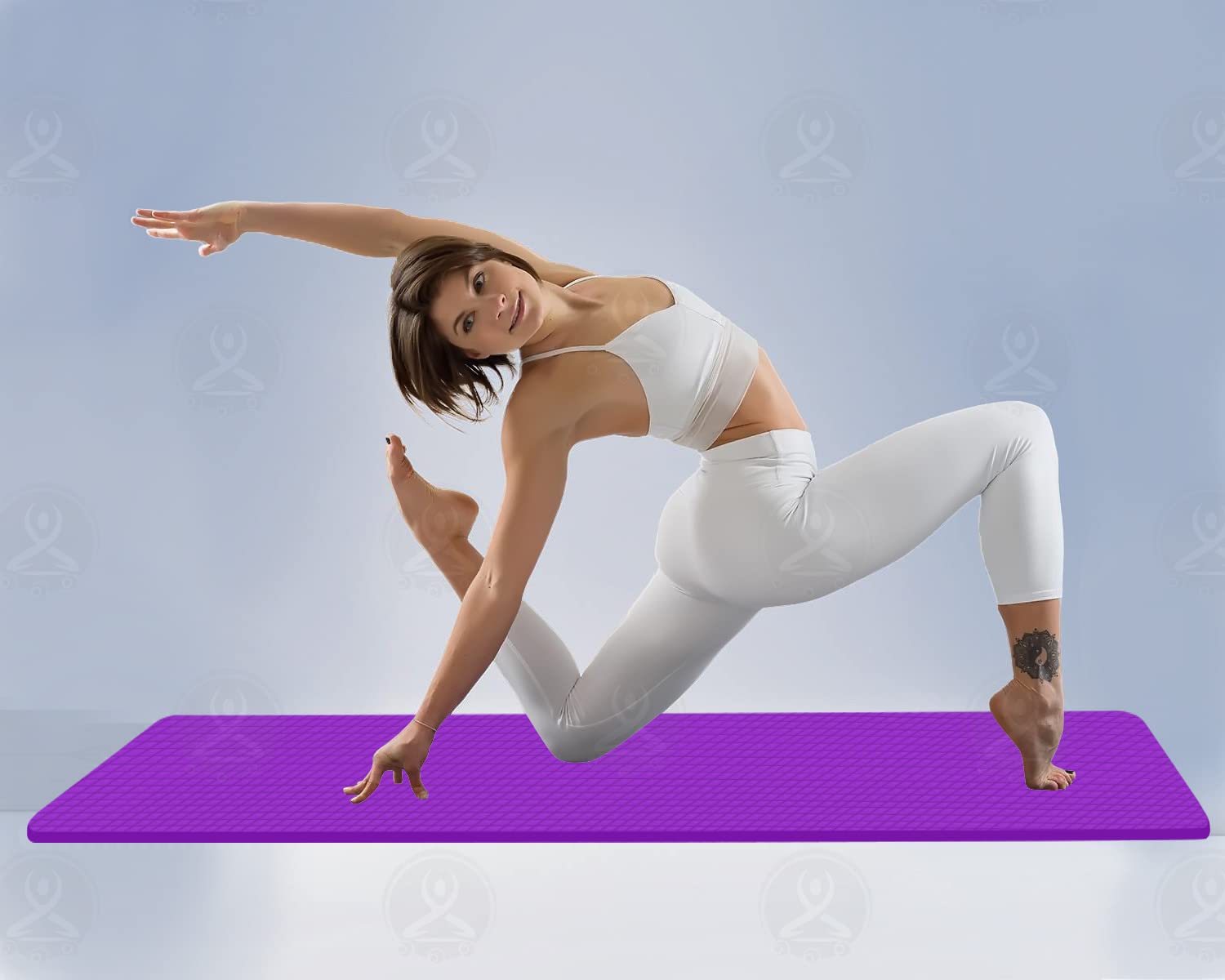 LAKCY ®Yoga mat (Color-Purple) 6mm for Women and Men made with Large in Size and free carry Strap with Anti Slip texture and Sports,Fitness &Outdoors,Exercise Workout for Gym&Exercise.(Qnty-1Piece) (B09N755WPL) Amazon Price History, Amazon Price Tracker