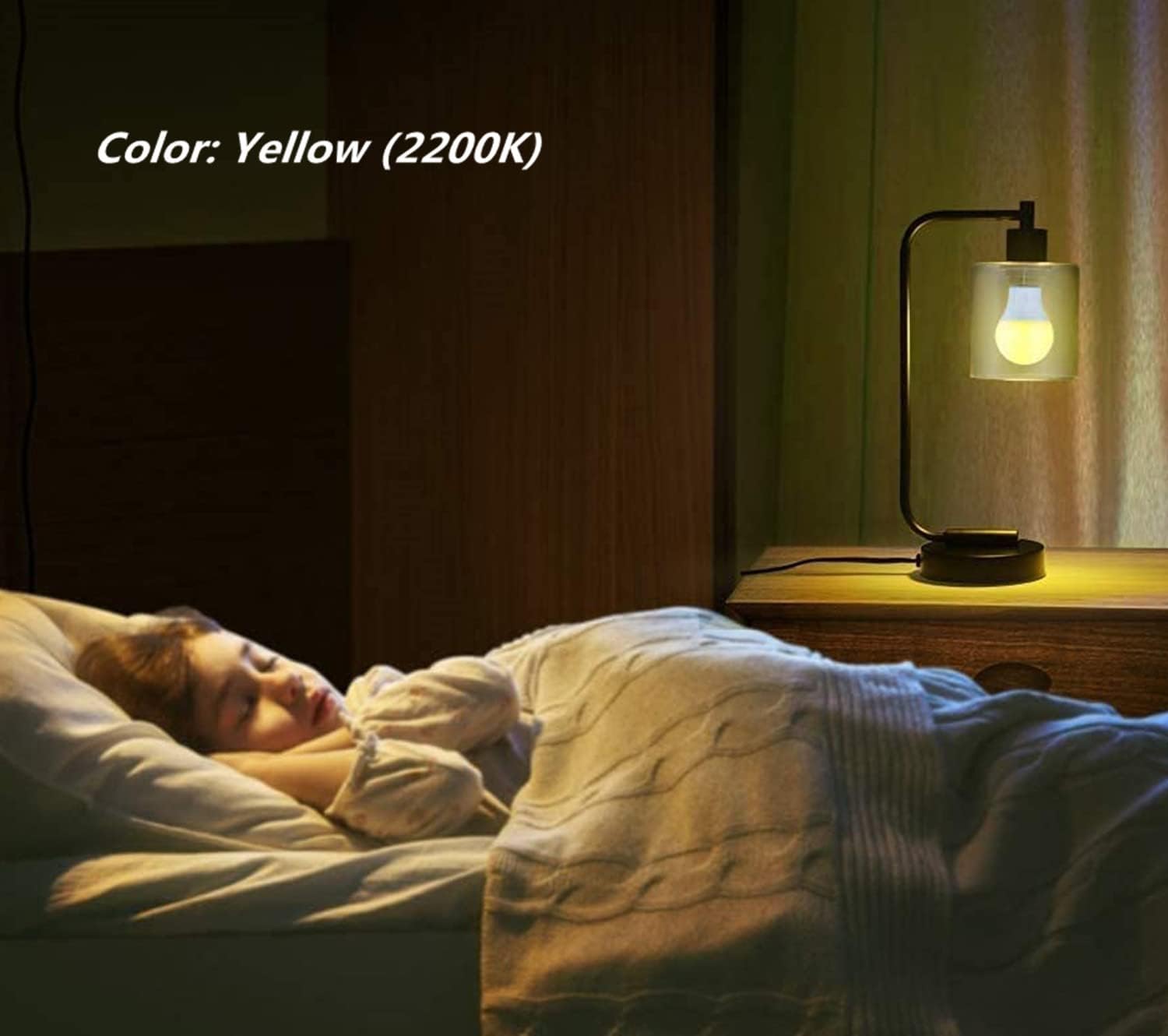 4-Packs 5W G45 Yellow LED Light Bulbs E26 Outdoor Bug Light Bulb 35W Equivalent 300LM 2000K Amber Glow Yellow Bug Light Bulb Night Light for Bedroom Garden Patio Porch Backyard Hallway