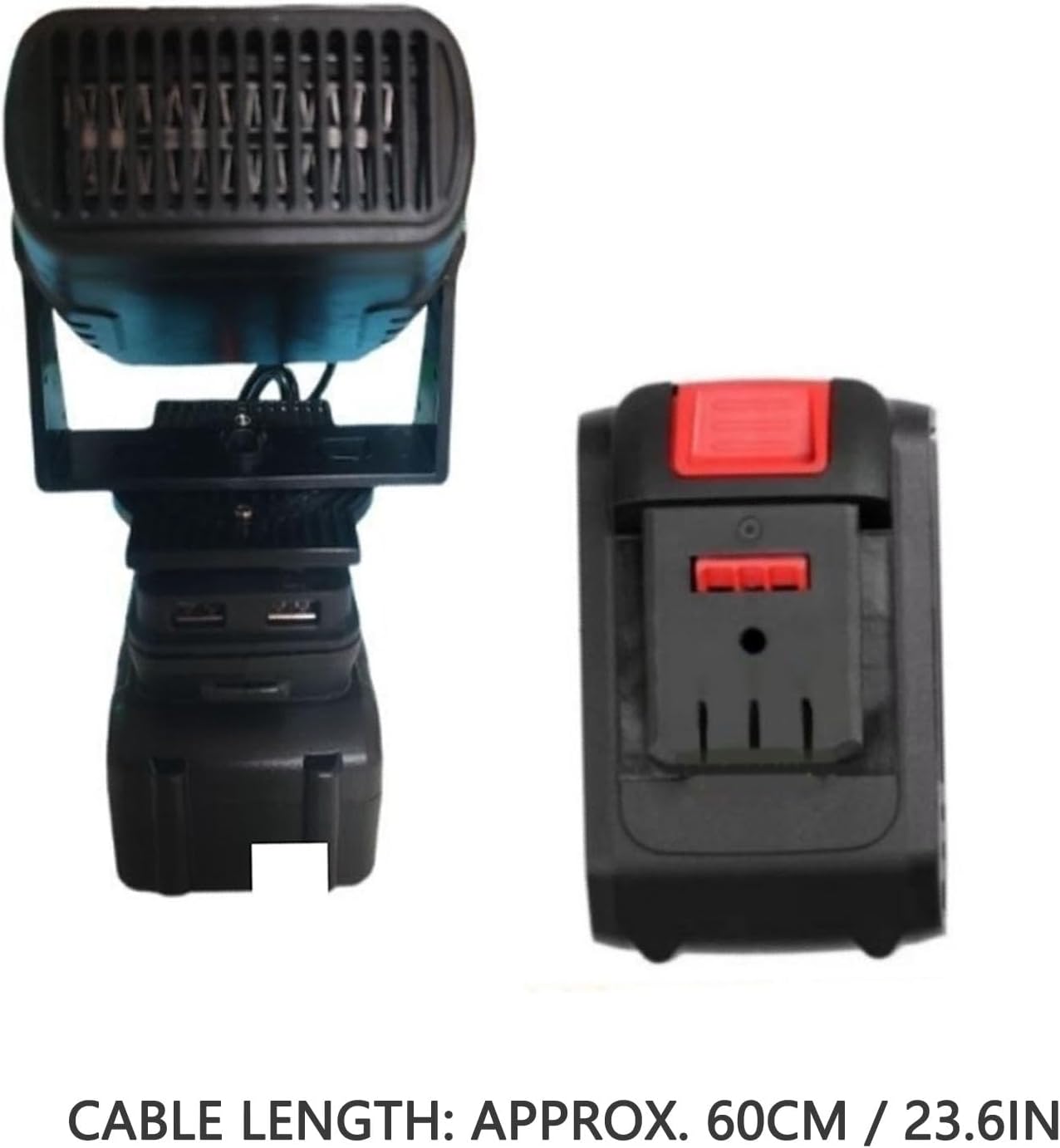 Hyuduo Portable Space Heater with 2 Temperature Ranges 30-50 50-80 180 Rotatable Head 160 Tilt Adjustment Quiet Operation for Workshop Office Dormitory