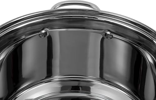 Miniatura 8 de Olla de acero inoxidable de 3.17 cuartos de galón, olla de cocina antiadherente, olla grande para estofado, olla a fuego lento, olla de sopa con