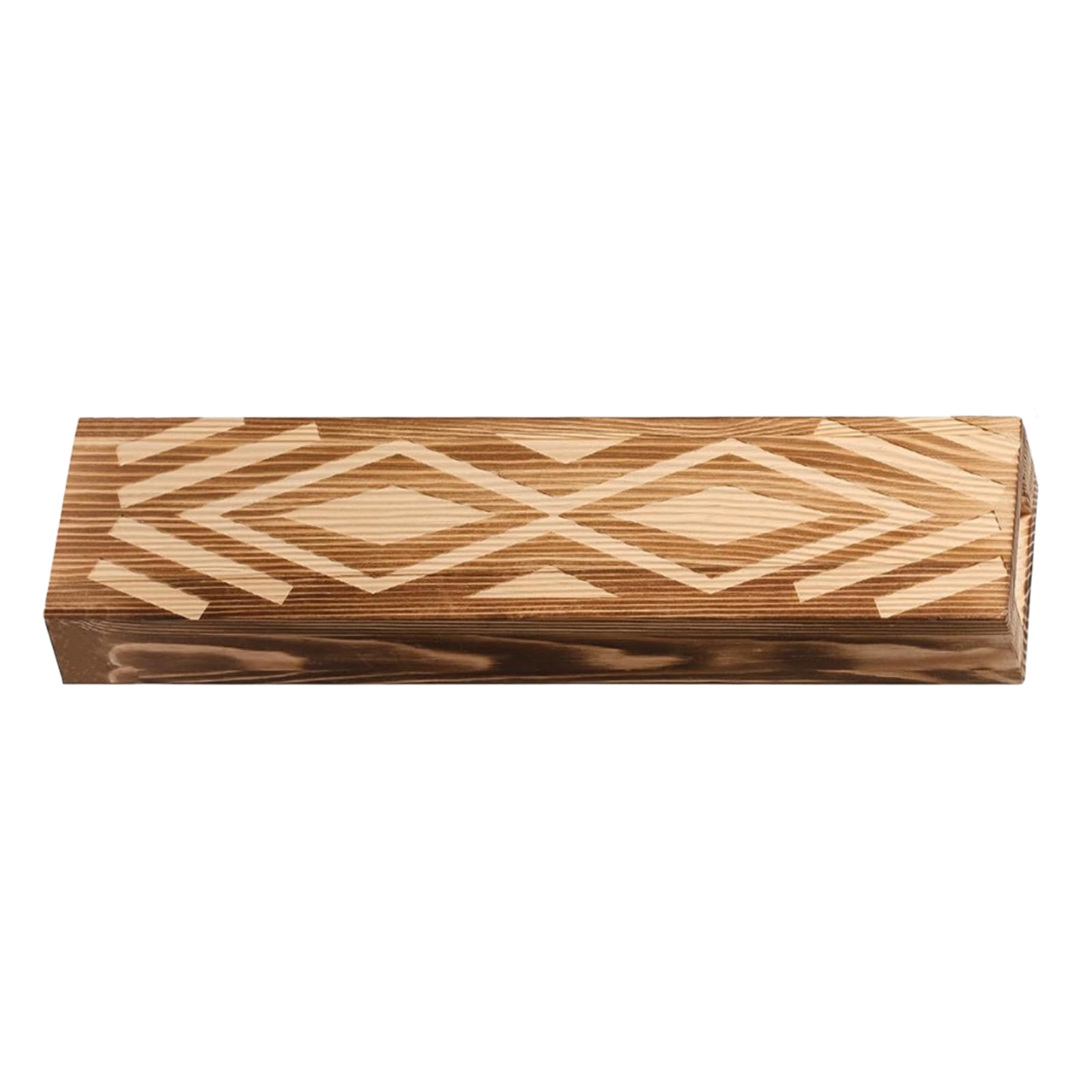 Tsophreniq Handcrafted Wood Wall Hanging Planter Modern Farmhouses Styles Geometric Pattern Flower Vases Indoor Plant Display Wall Mounted Wooden Vases