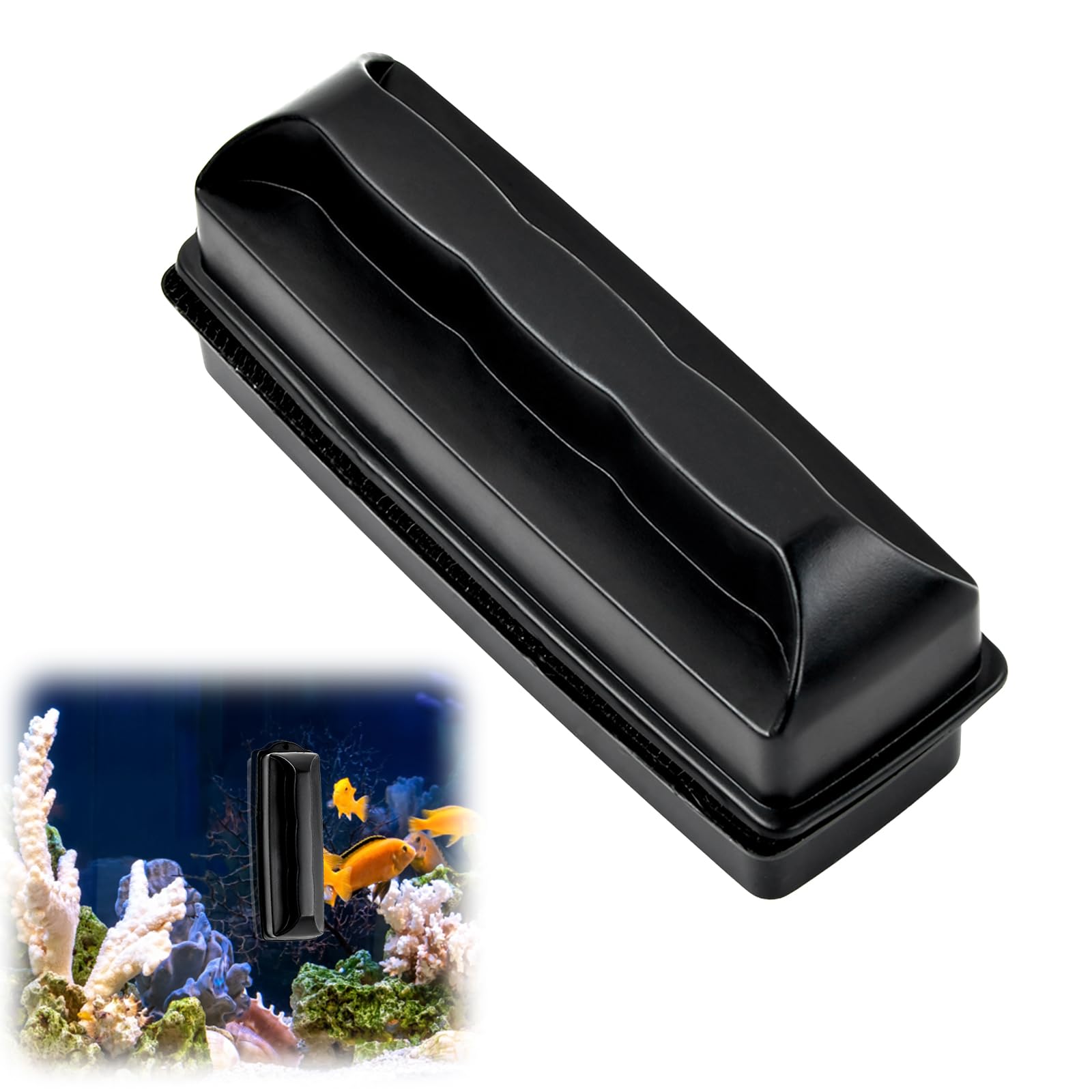 Dewocke Fish Tank Magnetic Glass Cleaner, Aquarium Magnetic Brush, Scrubber Clean Brush