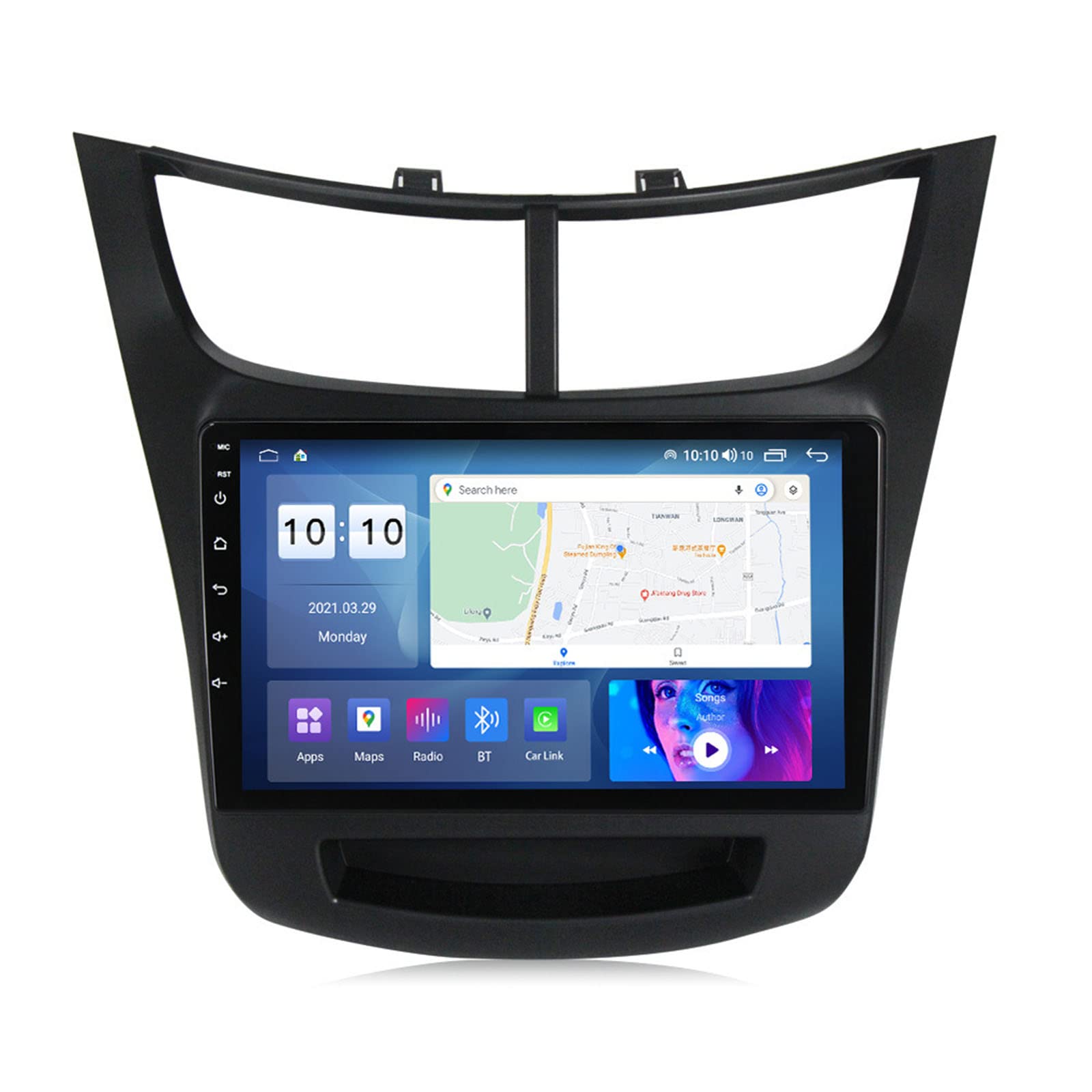 Autoradio Android 12 Chevrolet Sail résolvant le manque de Bluetooth avec écran 9 pouces