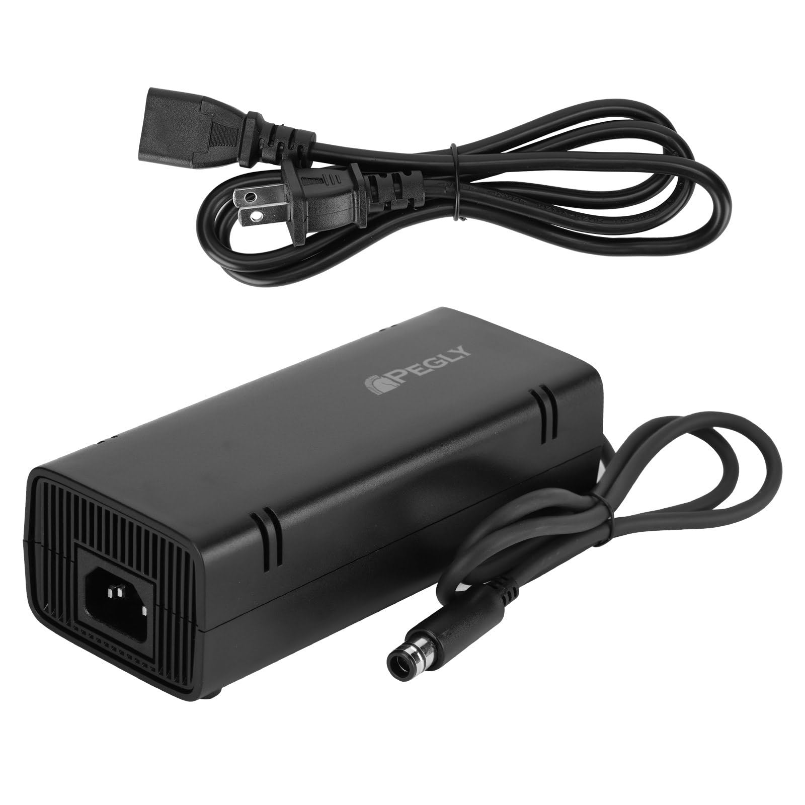 Photo 1 of PEGLY Power Supply for Xbox 360 E, Power Supply Brick with Power Cord, AC Adapter Power for Microsoft Xbox 360 E Console, 100-240V