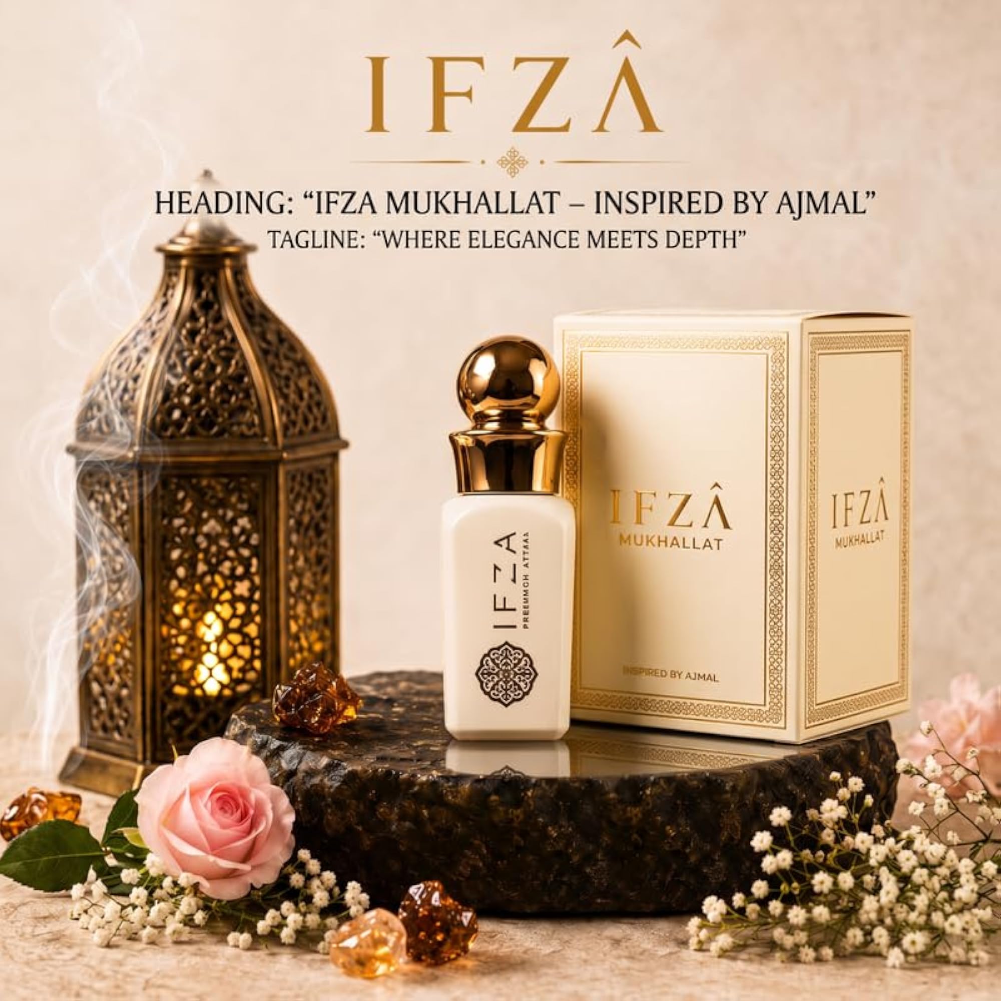 IFZA Mukhallat Extrait De Parfum for Men & Women, Luxury Scent