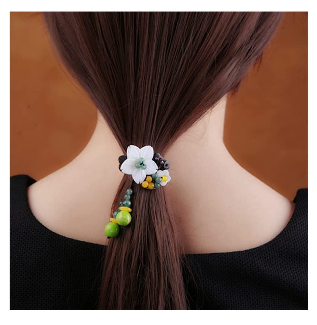 Scrunchies Per Capelli Accessori Per Capelli Con Fiori Corda Per Per Adulti Cavallo Per Anello Elastico Per Elastici Per Coda Di Cavallo