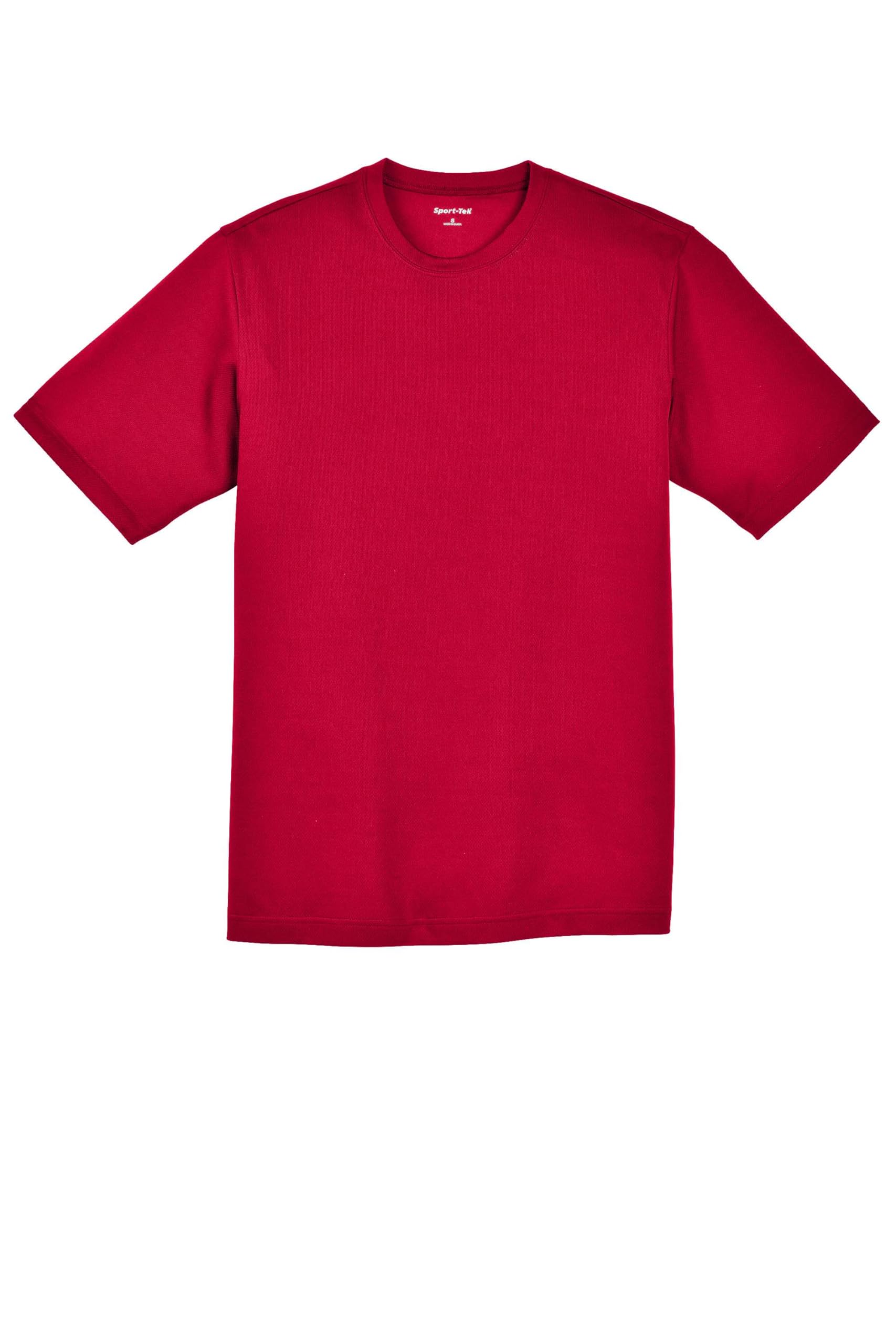PosiCharge RacerMesh Tee | Workout Shirt for Men & Women by SPORT-TEK – 4X-Large, Deep Red, Model ST340
