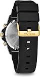 Bulova Men's Marine Star Chronograph Silicone Strap Watch, Black IP and Gold Tone (Model: 98B278)