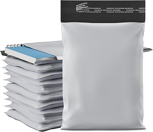 Miniatura 4 de GPI - 14.5 x 19, 2.5 mil de grosor, paquete a granel de 100 - Sobres de polietileno blancos, autoadhesivos impermeables y a prueba de