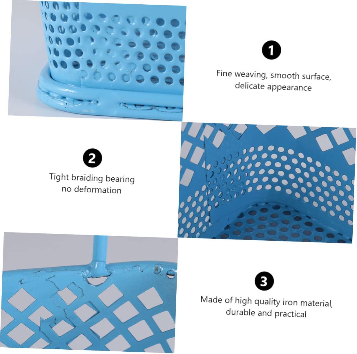 Cabilock Office Hanging Basket Large Large Storage Basket Fine Grid Iron Grid for Home Organization Random