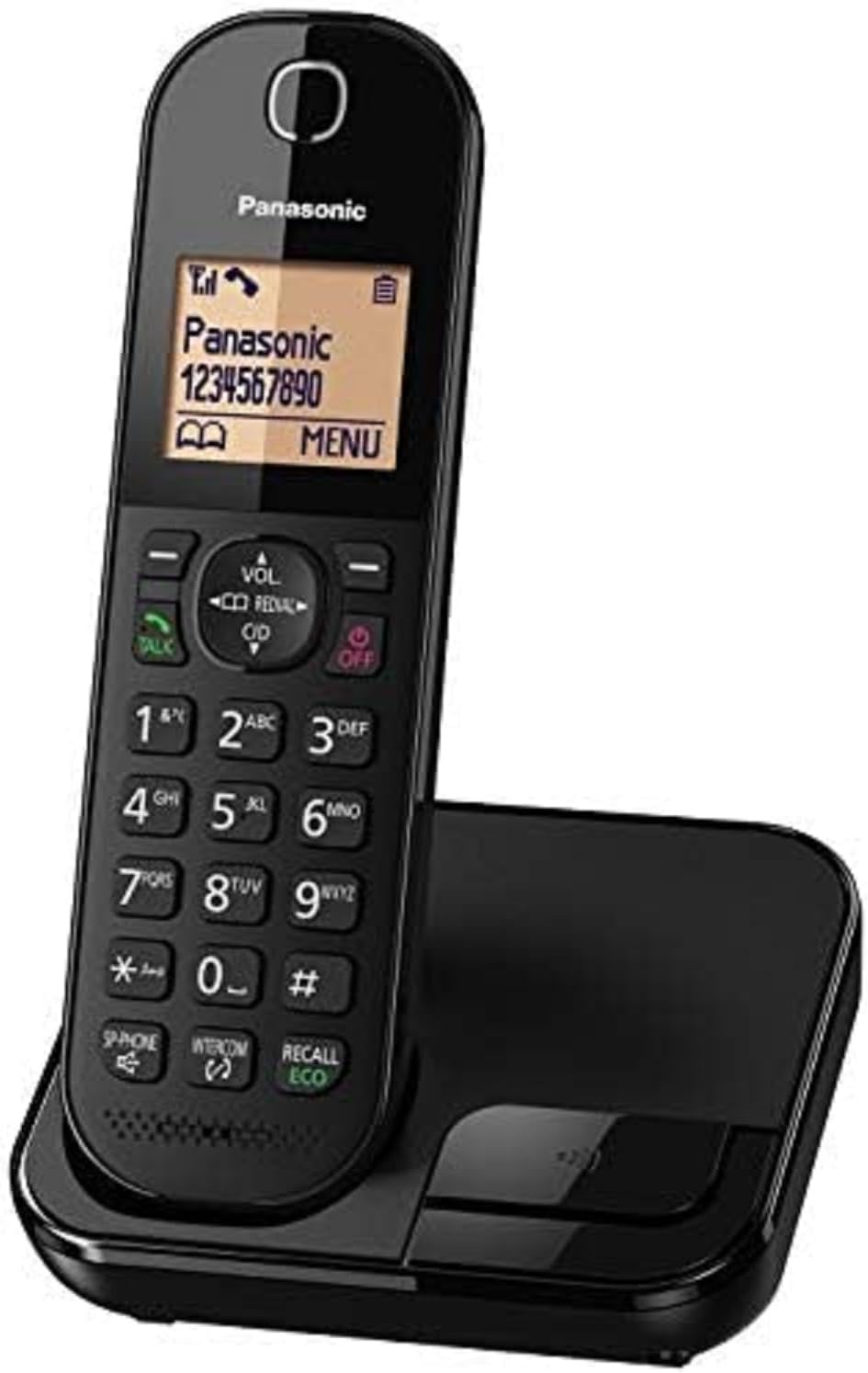 KX-TGC41 Digital Cordless Phone with Nuisance Call Blocker, speakerphone and call waiting - Black
