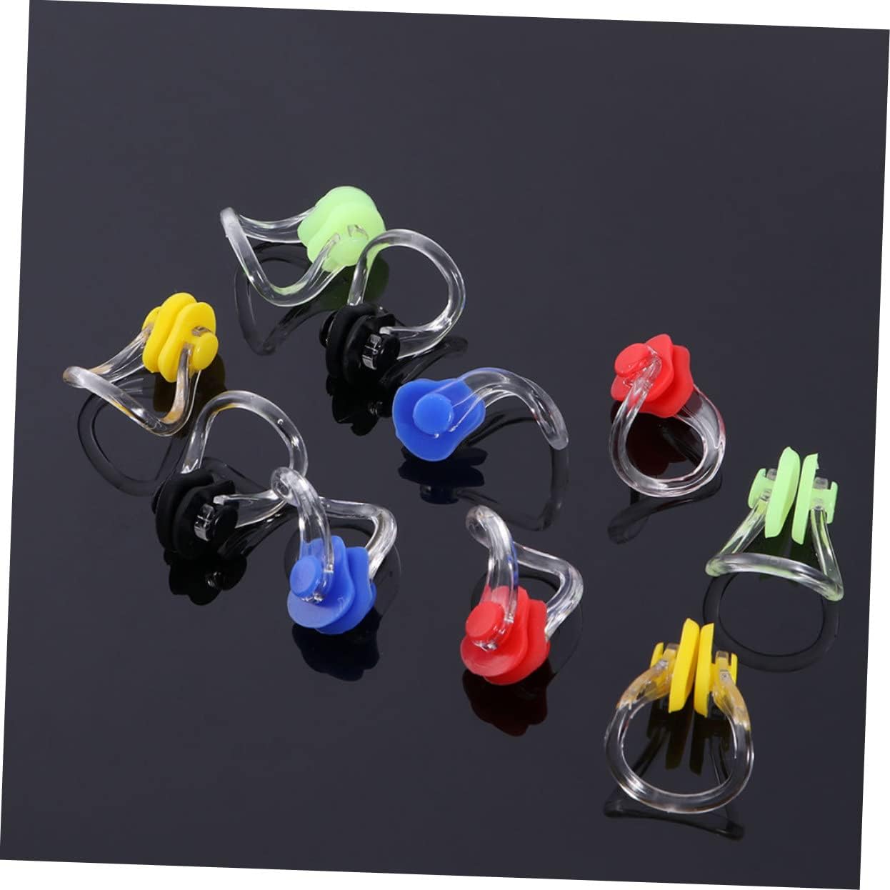 balacoo Swimming Silicone Nose Clip Goggles Pool Noise Cancelling Sleep Mask Fins Swimming Mouth Swim Nose Clip