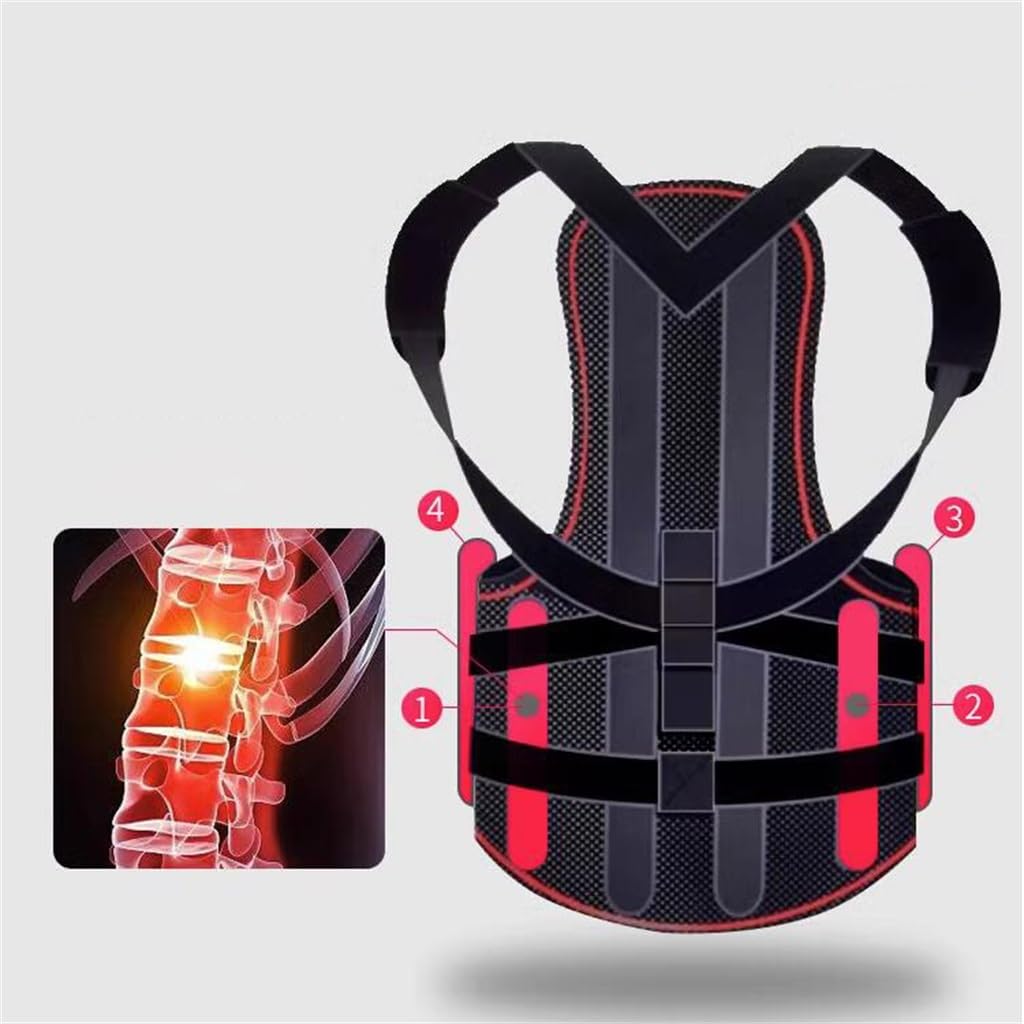 JSEIAJB Correct the spinal artifact adult hunchback orthotics male straight back female orthobelt(X-Large)