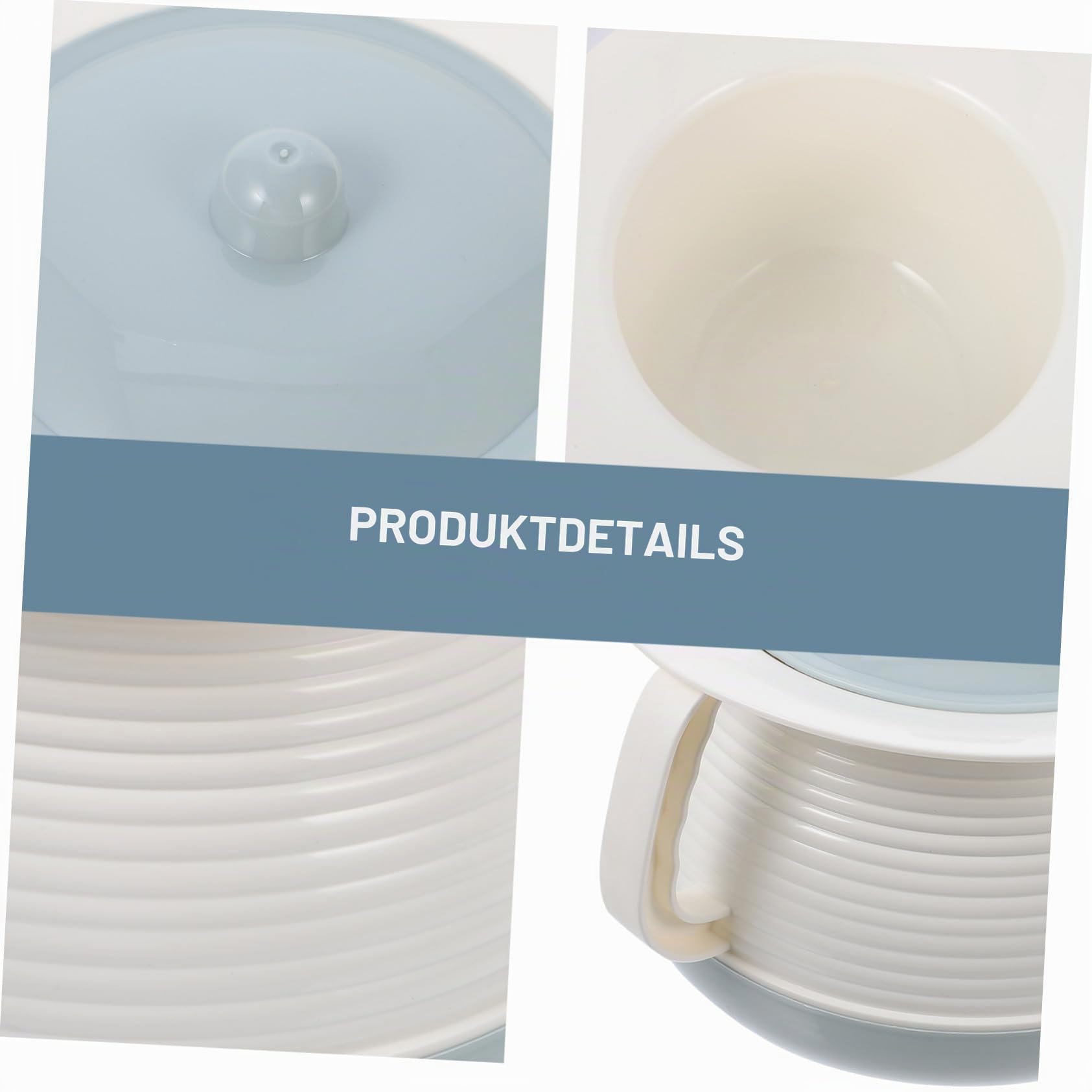 Anneome Nachttopf Mit Deckel Für Erwachsene Urintopf Aus Kunststoff Tragbarer Hauskammer Pot Mit Griff Geruchsisolierend Für Senioren Und Kinder 8.27 X 8.27 X 5.12 in