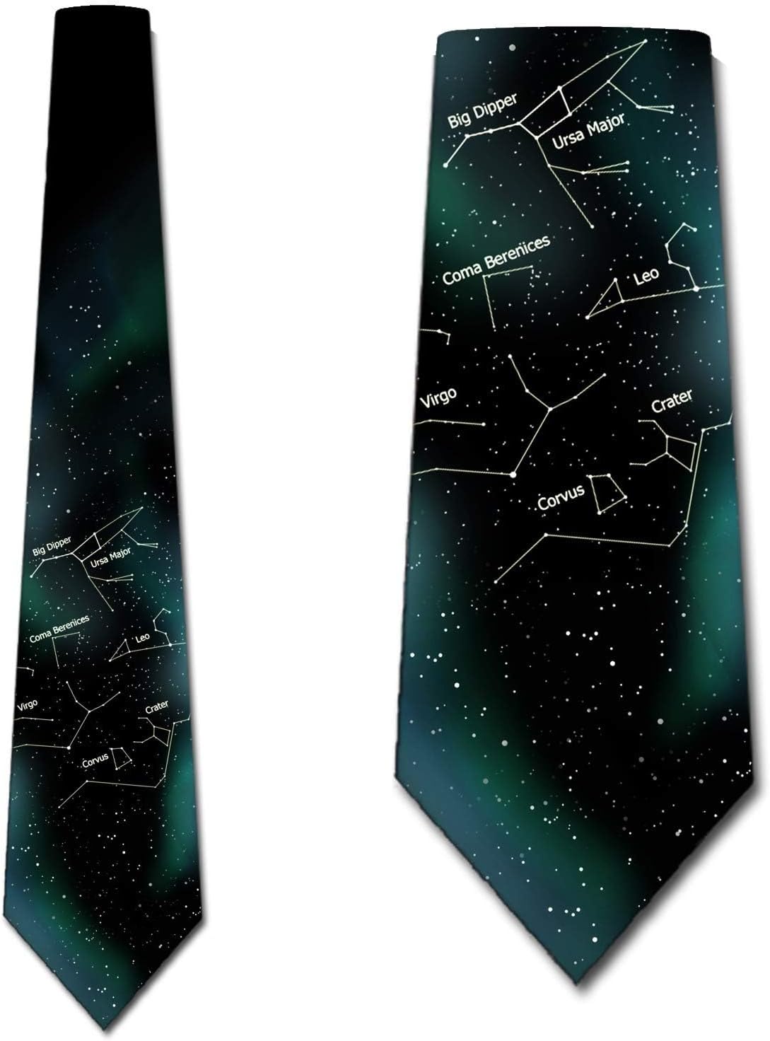 Three Rooker Space Ties Mens Summer Star Tie Astrology Constellation Necktie
